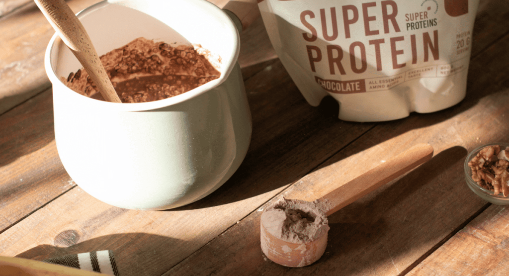 Chocolate Super Protein powder will give a chocolate flavor to your oatmeal and make it rich in protein