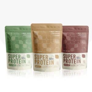 Vegansk proteinpulver, neutral, vanilje og chokolade – Super Protein
